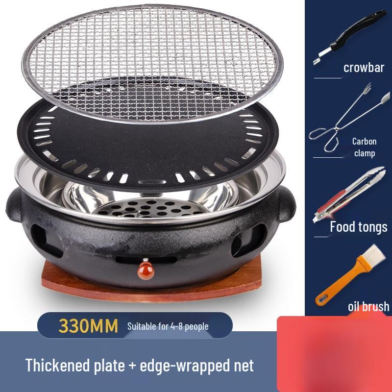 Lantuan Cast Iron Charcoal BBQ Grill