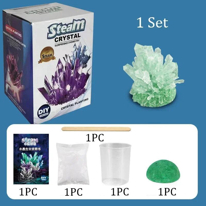 Crystal Magics Growing Kit Decoration Glass Crystal Science Experiments Puzzle And Stress Easing Kids Toy Educational Stimula