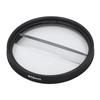 49mm Double Half Moon Special Effects Filter Center Split Diopter Lens Filter for Photography SLR Camera Accessories