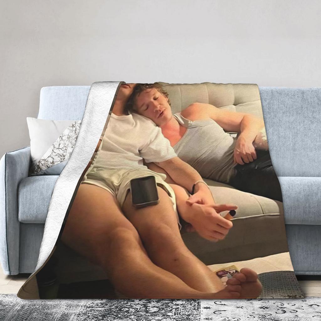 Heated Rivalry Blanket Fleece Decoration Hollanov Multifunction Lightweight Throw Blankets for Bed Bedroom Bedding Throws