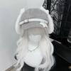 Grey Puppy Ear Hat Subculture Beret Female Cute Personality House Culture
