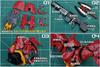 RG HG MS Modification Metal Parts Counterattack 1/144 Detail-Up High-Quality (RG 1/144 Char's MSN-04 Sazabi) [Used]