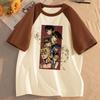Jojo Bizarre Adventure Steel Ball Run Mädchen Anime Ästhetik Klassisch Trendiges T-Shirt Retro Grafik Digitale Popkultur Bunt