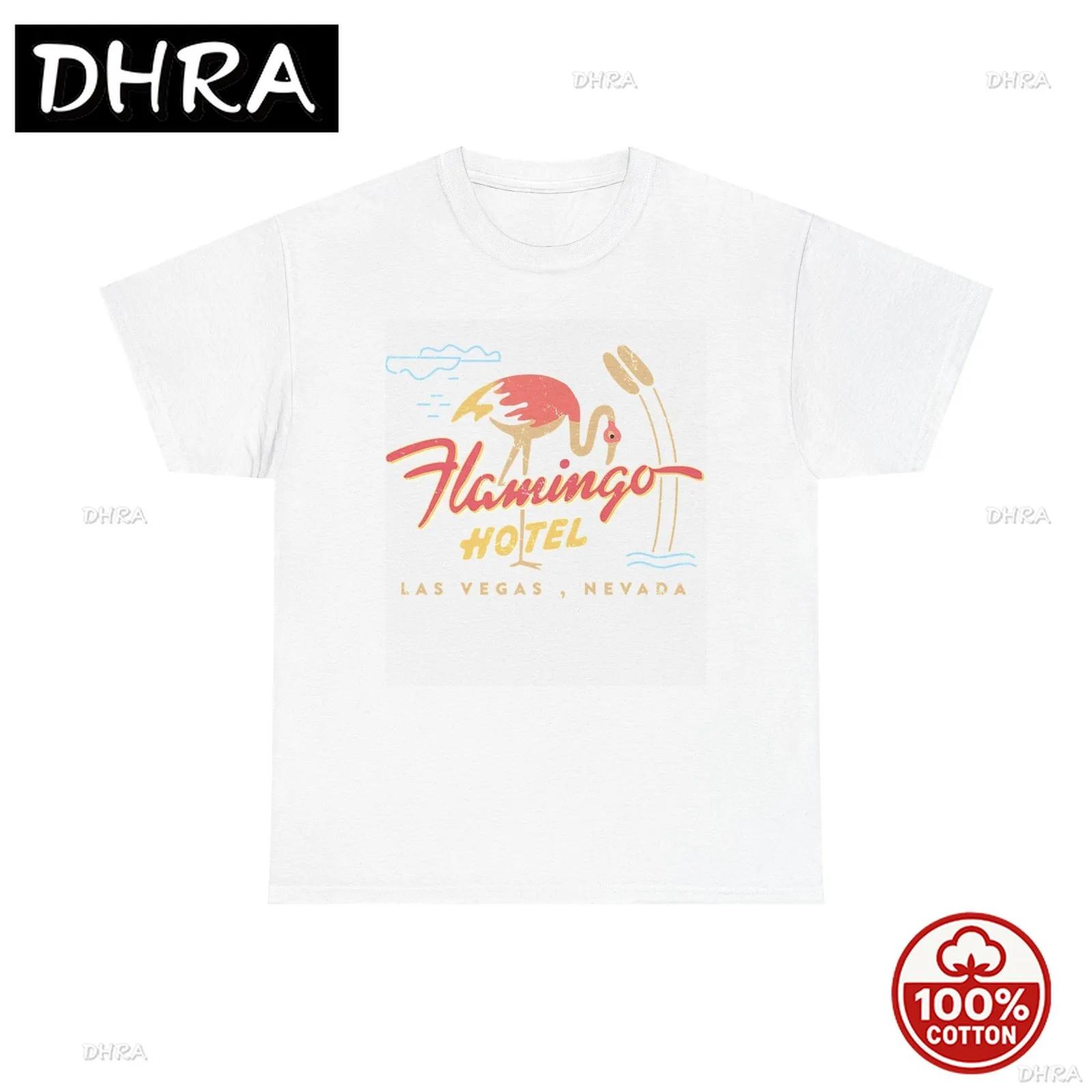 The Flamingo Tshirt Vintage Las Vegas Casino Strip Retro Unisex Heavy Cotton In Punk Cotton Shirt Breathable Short Sleeve Tee S