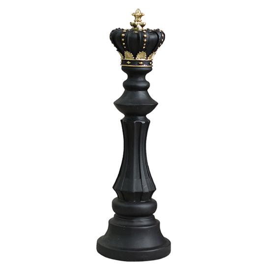 Chess Piece Statue Collectible Black White Horse Sculpture King Queen Knight Chess Piece Figurine for Home Office Desk Shelf Decoration