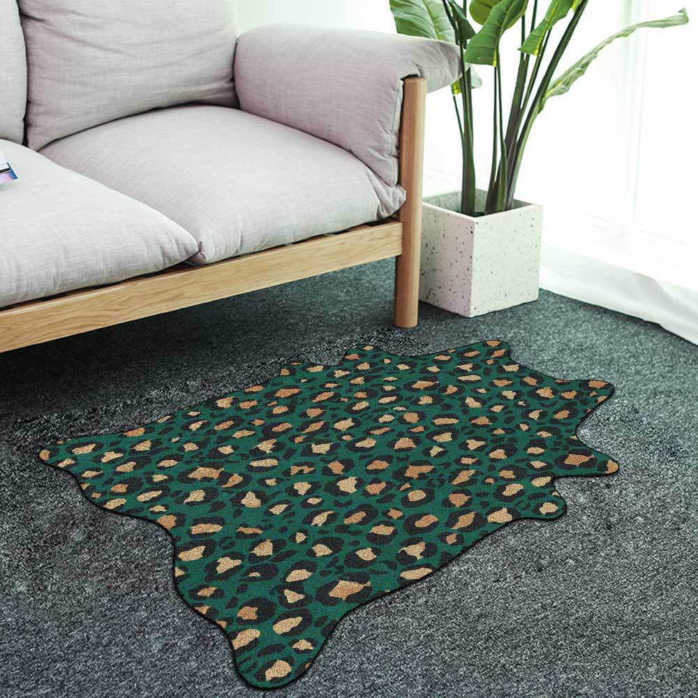 Animal Skin Printed Carpet for Living Room Faux Snake Leopard Fur Bedroom Carpet Rugs Anti Slip Door Floor Mats Bedside Rugs