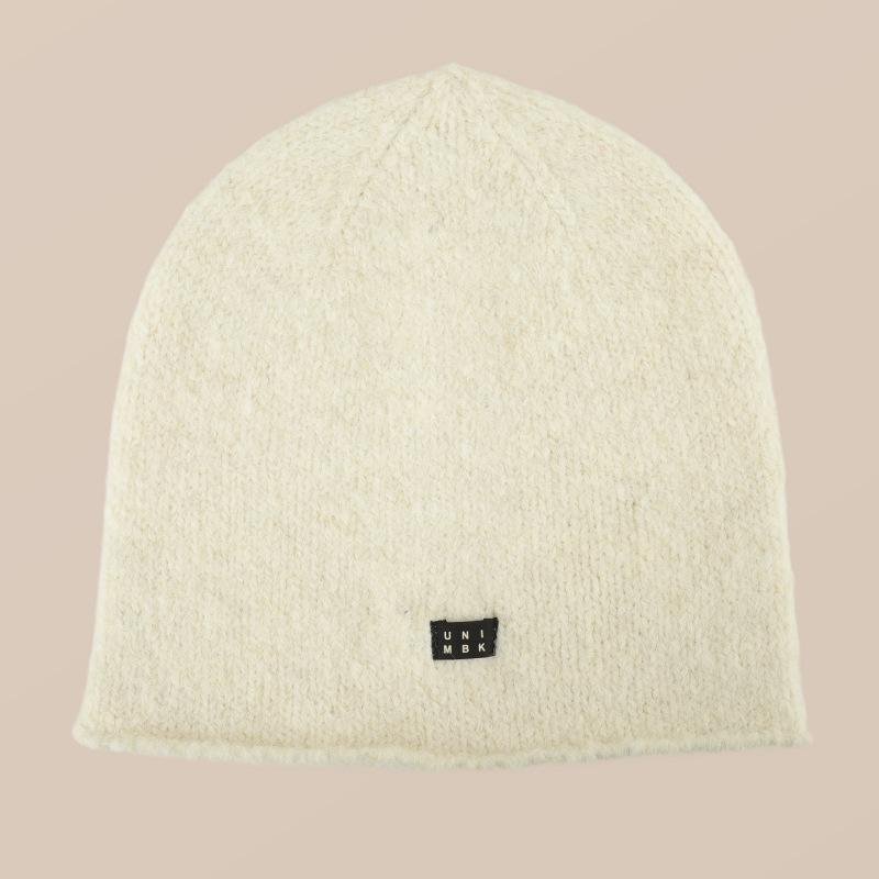 

Women S Hat Cute Beanie with Ears, Solid Color Knitted Hat Outdoor Travel Thickened Warm Hat, Suitable for Daily Use світло-жовтого кольору