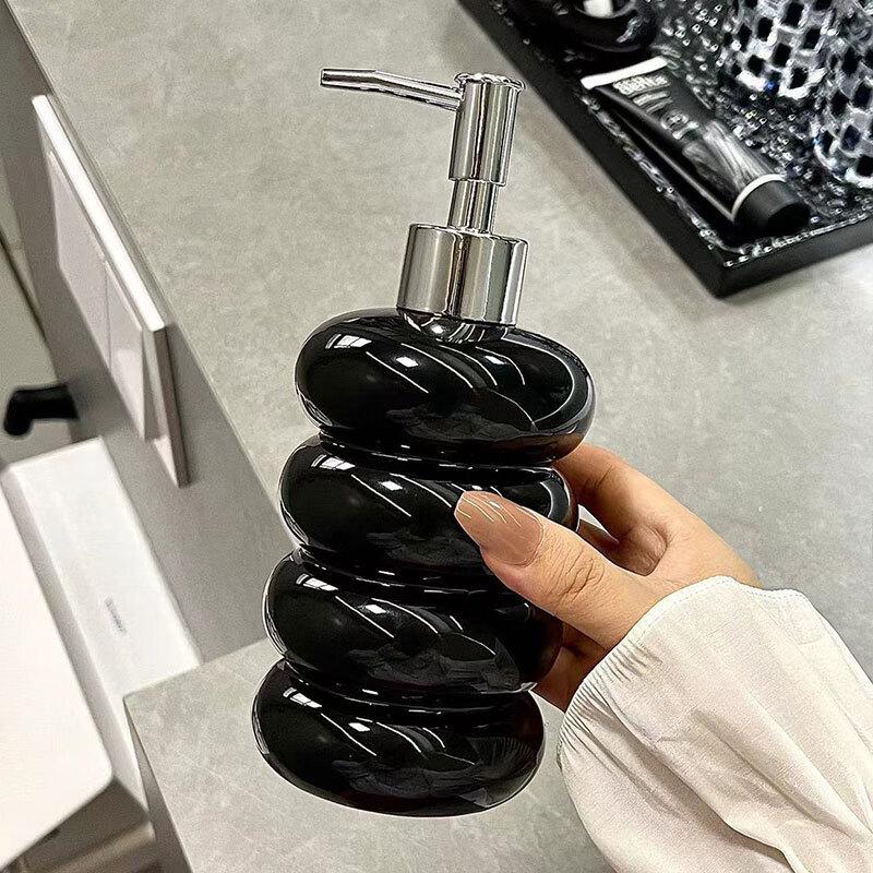 Qianxing No-Drill Bathroom Storage Set with Donut Lotion Bottles