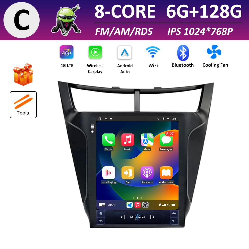 Cooling fan Wireless Carplay Car Video for Chevrolet Sail 3 2015 2016 2017 Radio Player DSP Stereo GPS Navigation Touch Screen