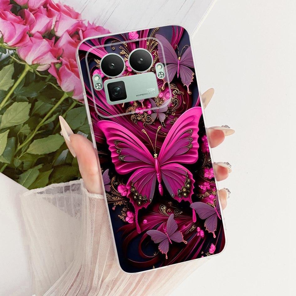 For Realme GT8 Pro 2025 Case RMX5210 Popular Flower Bowknot Soft Slim Silicone Back Cover For Realme GT 8 GT8 RealmeGT8 5G Coque