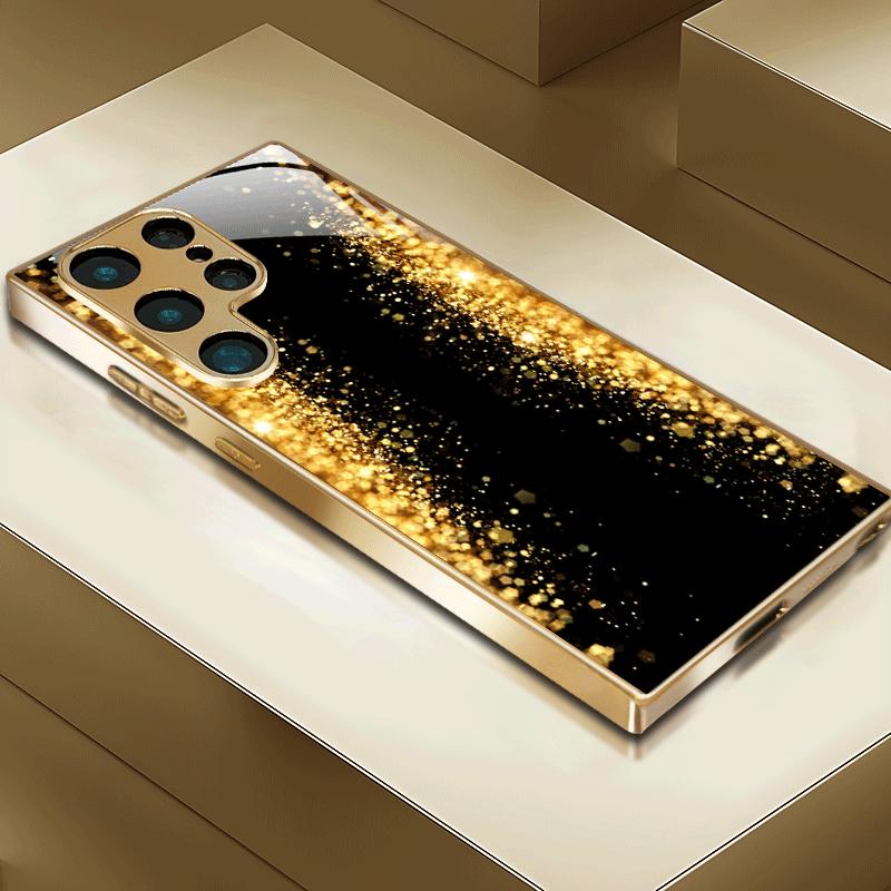 Modische Atmosphäre Einfachheit Hochwertige Galvanisierte Glas-Handyhülle für Samsung Galaxy S26 S25 S24 S23 S22 S21 FE Ultra Plus