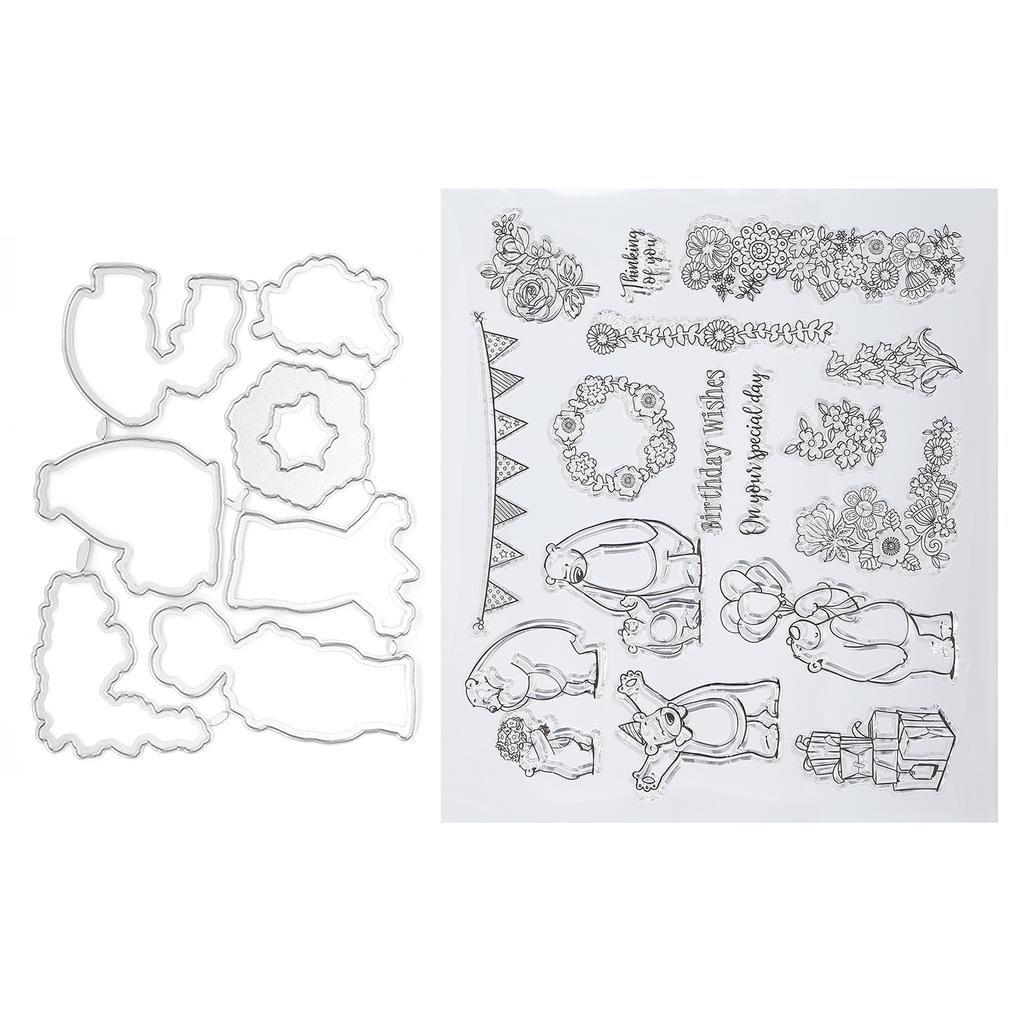 Przezroczysty Stempel do Tworzenia Pieczęci TPR Forma do Tworzenia Stempli Tłoczony Papier do Scrapbookingu Materiały do Rękodzieła