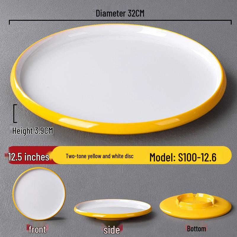 Melamine Nordic Style Cold Dish & Stir-fry Plate for Restaurants and Hotels