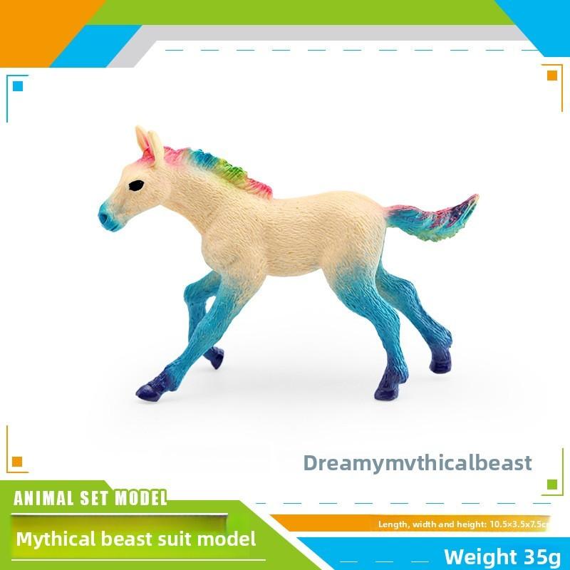 Unicorn Figurine Collectible Pvc Model For Kids Fantasy Animal Decor Play Toy