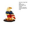 Bald Eagle Table Lamp Eagle Night Light 3D Resin American Red White Blue