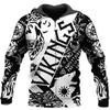 Tattoo Printed Sweatshirt Zipper Hooded Sweatshirt