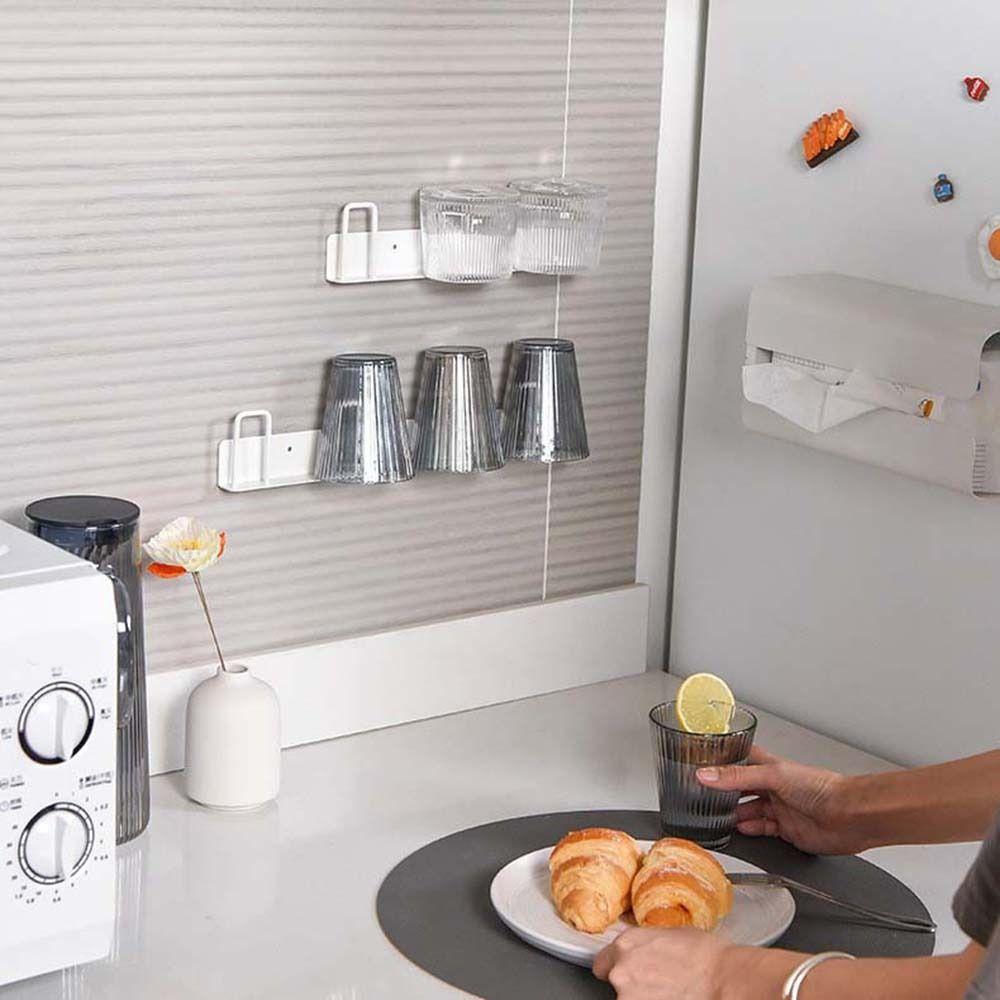 No Drilling Coffee Cups Holder Metal Cup Holder Multifunctional Cup Storage Rack  Kitchen