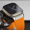 Luxury Strap for Apple Watch Band Ultra 3 49mm Series 11 10 46mm 9 8 7 45mm Sports Silicone Bracelet Belt Iwatch 6 SE 5 44mm