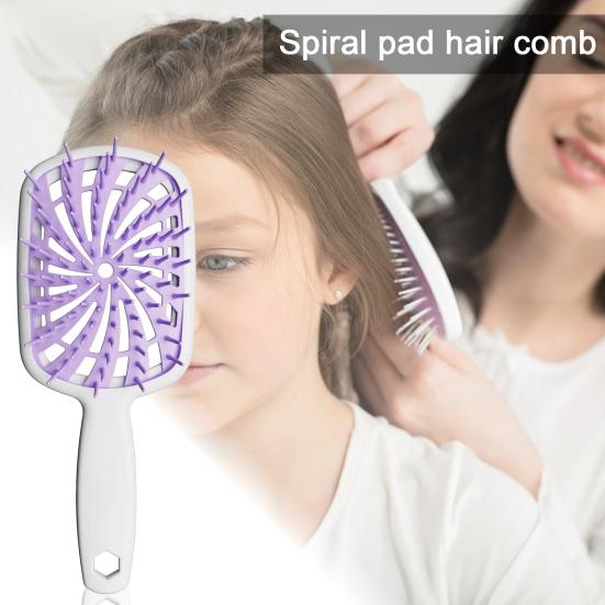 

Вентилируемая щетка для распутывания волос, эргономичная ручка, массаж головы для женщин и девочек, влажная и сухая, длинные вьющиеся, пушистые, расческа для укладки волос, парикмахерский инструмент жёлтый