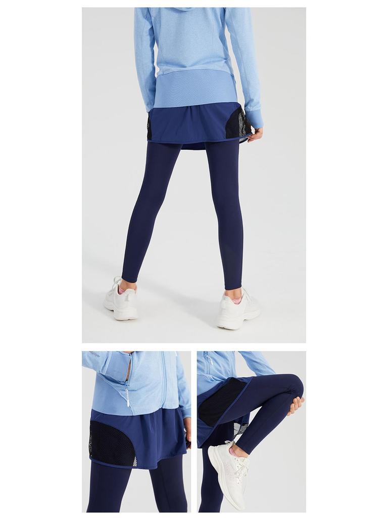 Sportliche atmungsaktive Schnelltrocknungs-Culottes für Mädchen - zweiteilige Leggings für Yoga für Frühling/Sommer