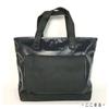 [USED] Marc Jacobs Logo Canvas Tote Bag Black Patch Design Handbag Japan Import
