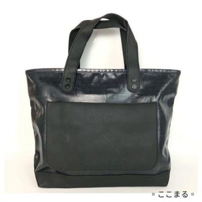 [GEBRAUCHT] Marc Jacobs Logo Canvas Tragetasche Schwarzes Patch-Design Handtasche Japan-Import