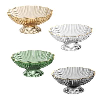 Fruit Bowl with Draining Holes Multifunctional Pedestal Fruit Bowl for Living Room Office Table Countertop Kitchen Decor