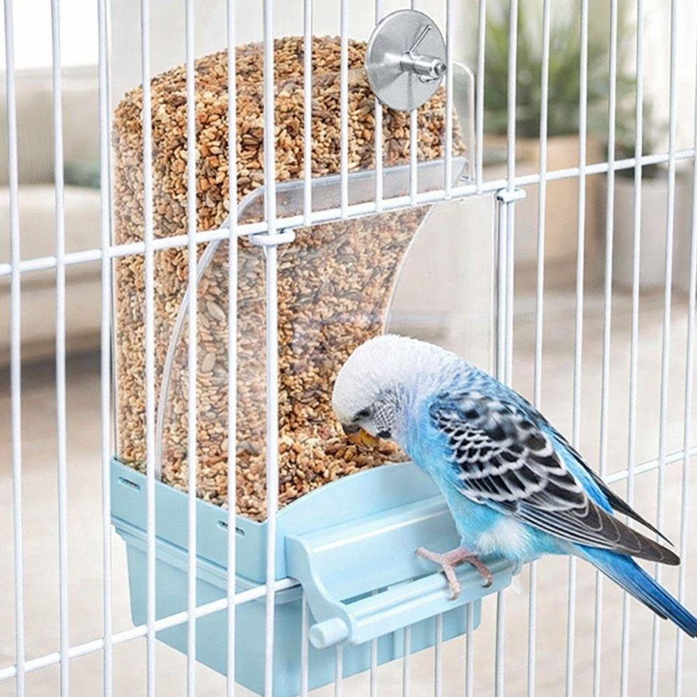 Hanging Automatic Bird Feeder Large Capacity Parrot Cage Feeder Feeding Bowl  Small Parrots