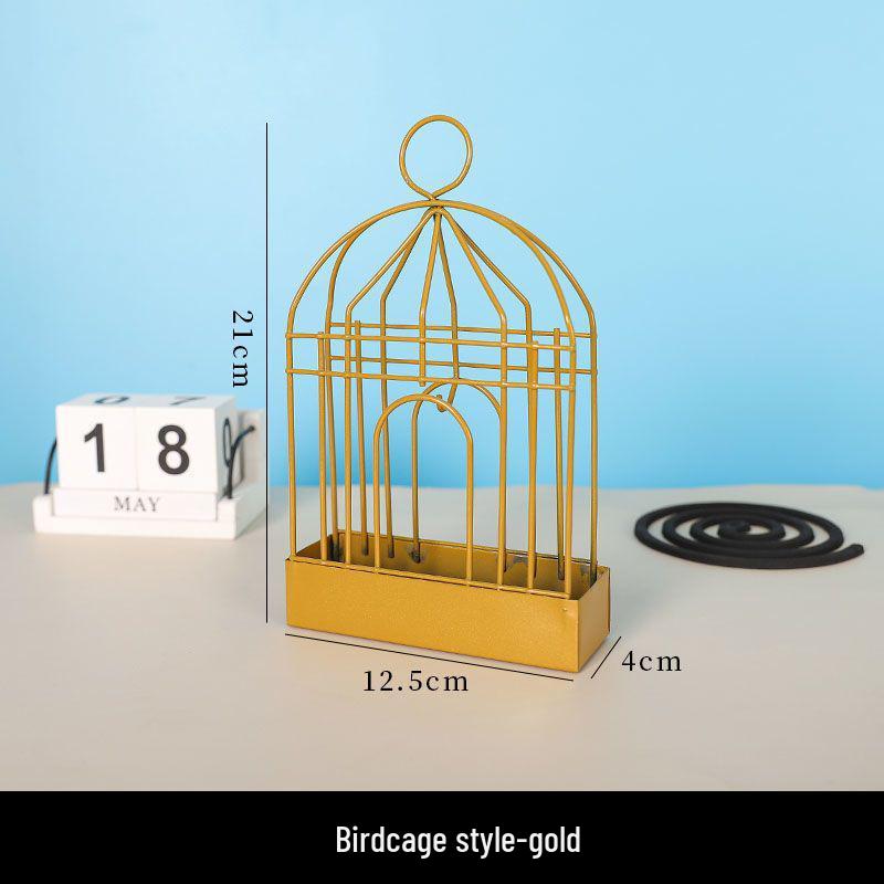 Wrought Iron Birdcage Mosquito Coil Holder