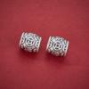 Sterling Silver 999 Copper Coin Spacer Bead: Chinese Luck Charm for DIY Beading and Rope Bracelets