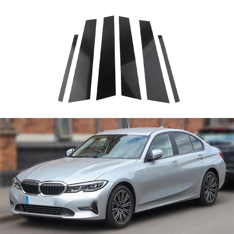 Car Pillar Posts Door Window Decoration Stickers Trims Cover for BMW 3 Series G20/G21 2019 2020 2021 2022 2023 Accessories