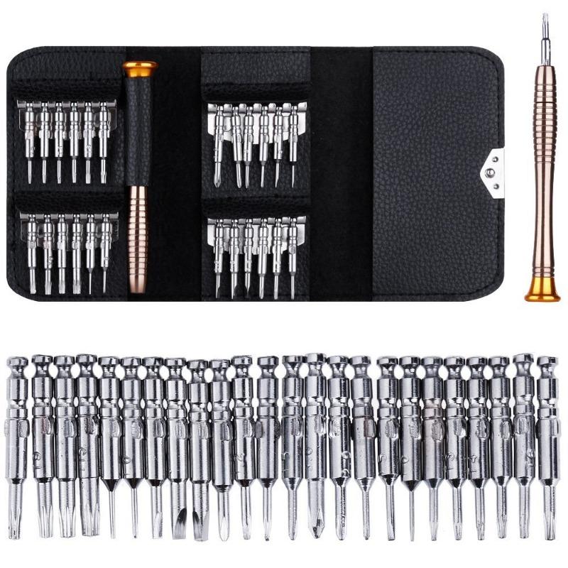 25 In 1 Multi-purpose Model Precision Hand Tools Screw Driver Kit Screwdriver Combination Set for  Mobile Phones Laptop Disassembly and Repair Tools