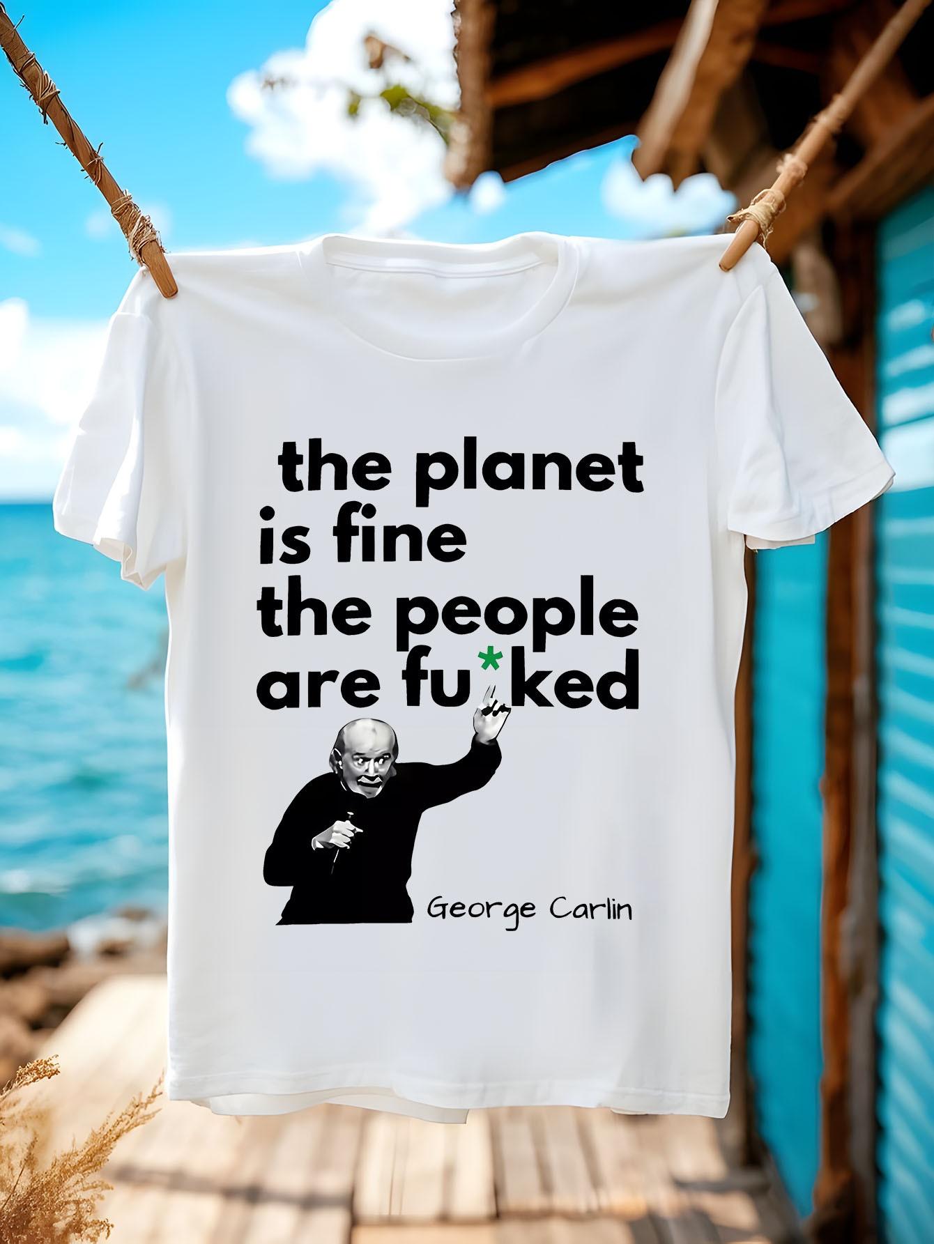 Funny Tshirt Funny Environmental Satire Tshirt - George C... XXL