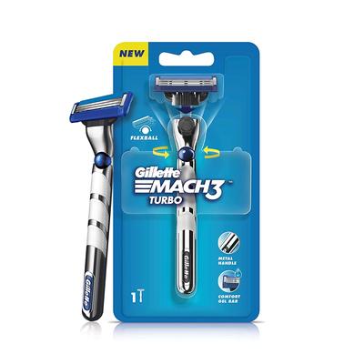 Gillette Men's Mach 3 Turbo Razor with Flexball Technology