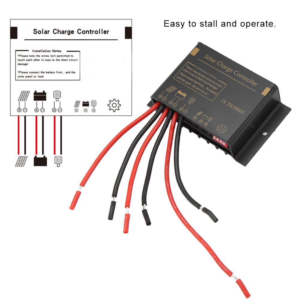 Waterproof Durable Solar Charge Controller Safe Protection for Street Lamp System 12V 24V