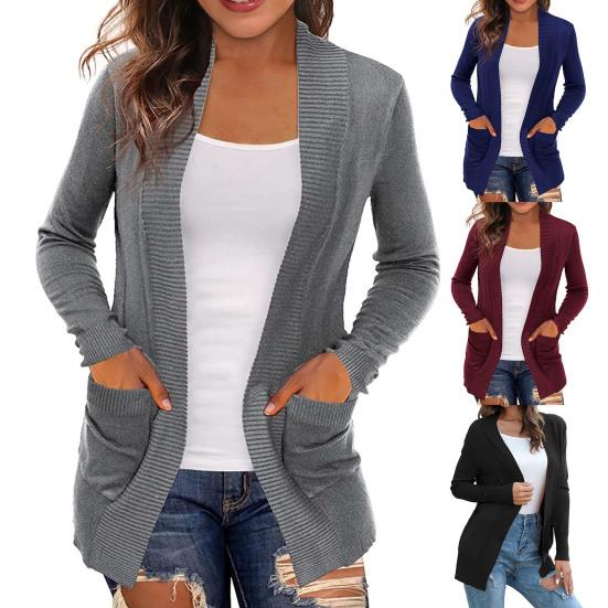 

Высококачественный кардиган, свитер, женское пальто в корейском стиле M чёрный