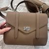 New cowhide leather tote bag small square bag high-end portable shoulder messenger bag women's bag