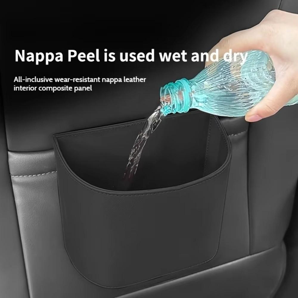 Hanging Rear Seat Garbage Bin Compact Car Door Trash Can Portable Car Trash Can  Storage Box
