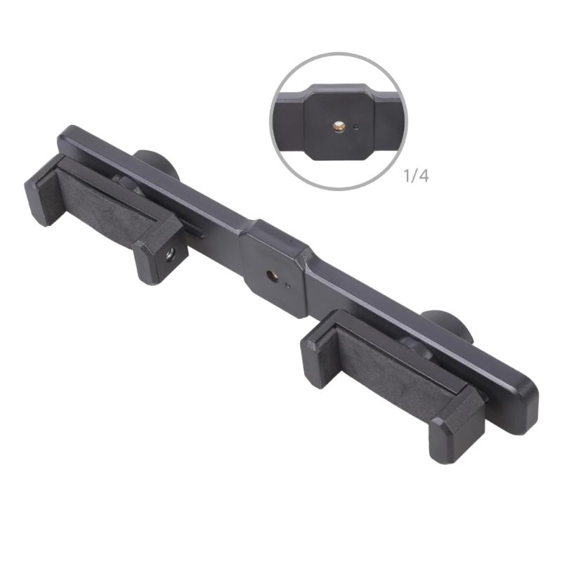 Universal Phone Clip for Camera Tripods Adjustable Grip with Screw Adapter for Vlog & Photography Accessories