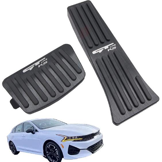 

for Kia K5 2020 2021 2022 2023 2024 2025 2026 Accessories Aluminum Alloy Pedal Covers Anti-Slip Auto No Drilling Aluminum Gas Car Brake Cover чёрный