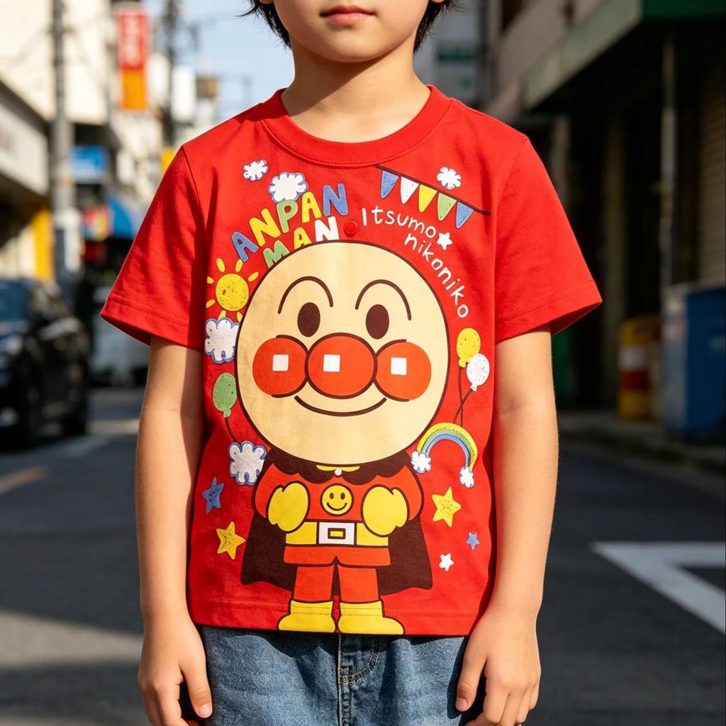 Fun Cartoon Anime T-Shirt O-Neck Short Sleeves Fashion Children Clothes Comfortable Casual Sports Outerwear Home Wear T-Shirt