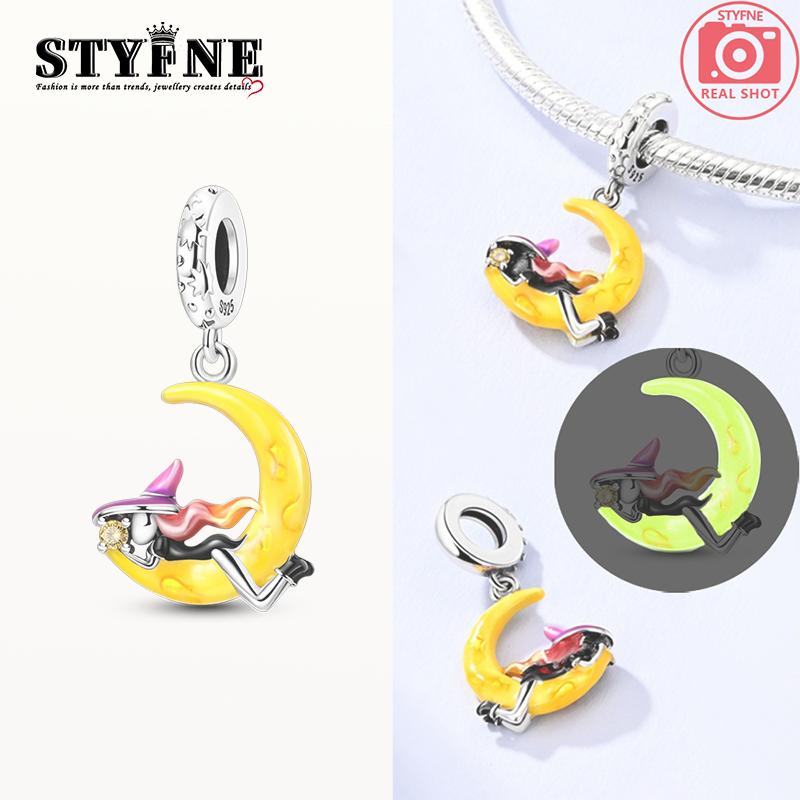 

Original Charms Copper Fairy Tale Moon Witch Pendants Fit Charms Plata Bracelets For Women Jewelry Making Diy Fine Gifts
