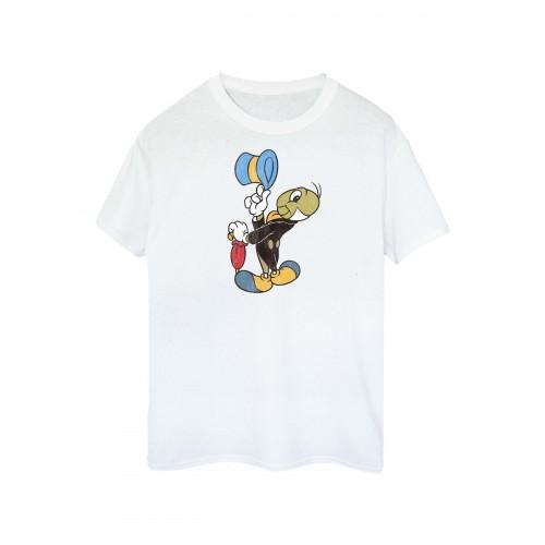 

Disney Womens/Ladies Pinocchio Jiminy Cricket Cotton T-Shirt білий