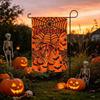 Washable Halloween Garden Flag Creative Fall Garden Flag Multipurpose Pumpkin Cloth Flag  Porch