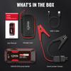 ET03 4000A Car Jump Starter 12V Battery Pack for 8.0L Gas/7.0L Diesel, 74Wh with USB, LCD, LED Light, Case