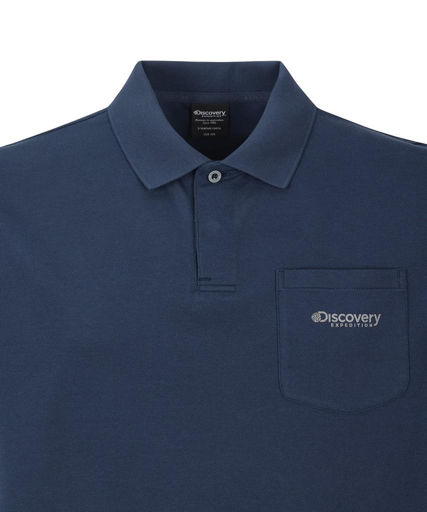 DISCOVERY EXPEDITION Men'S Freshvent Ted Pocket Polo Shirt (D/Navy)
