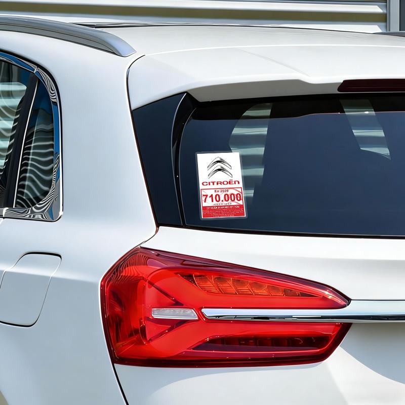 Statyczna Naklejka na Przednią Szybę Samochodową Wodoodporna Statyczna Naklejka Do Citroen C2 C3 C4 C5 DS3 DS4 DS5 DS7 Xsara Berlingo Saxo Picasso