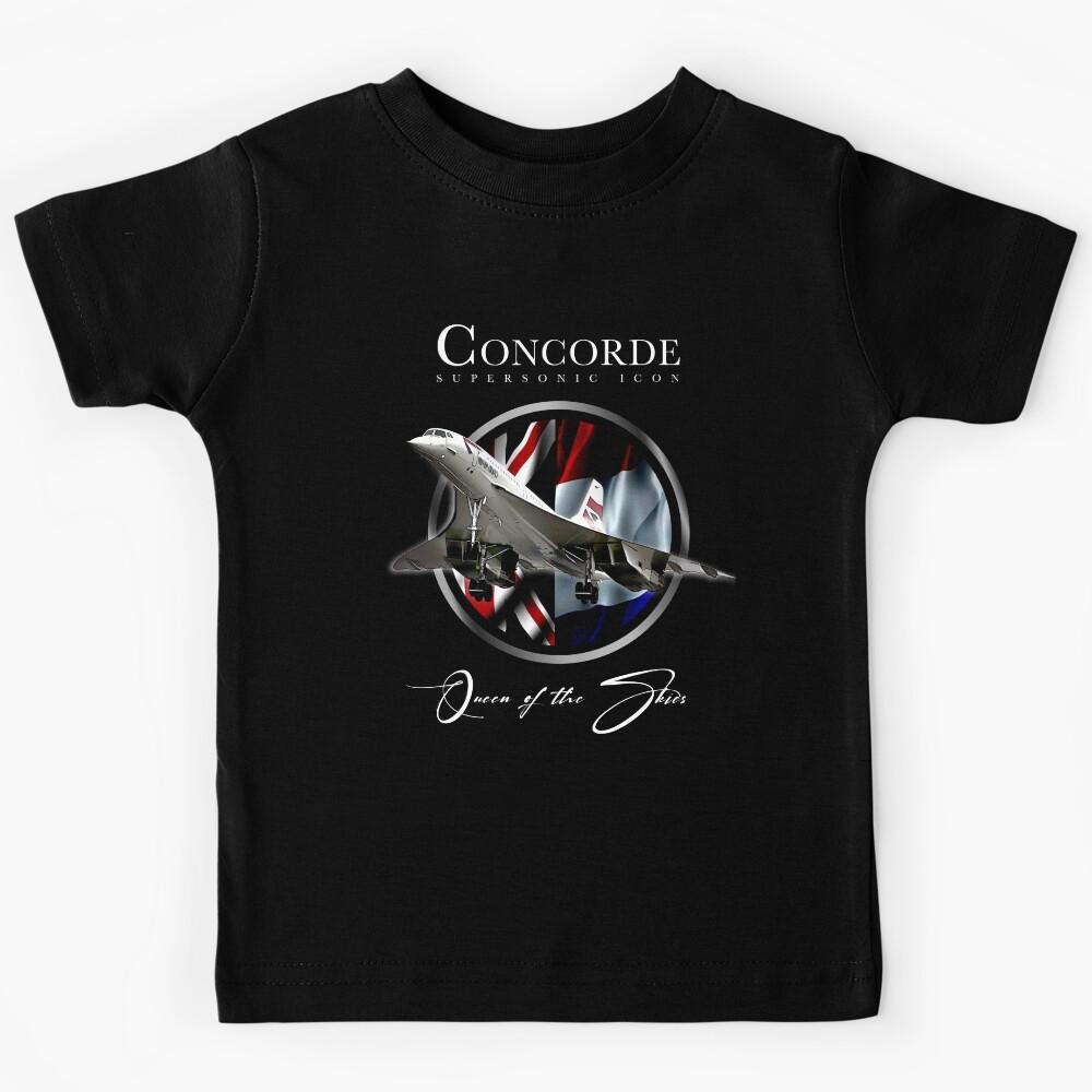 Concorde Supersonic British French Legendary Aircraft Kids T-Shirt 110