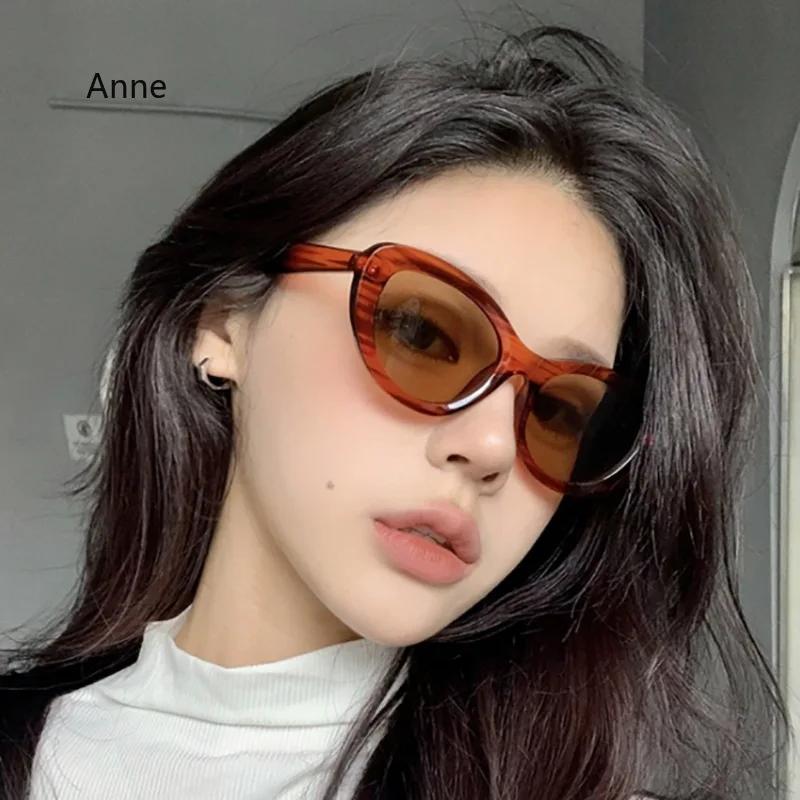 Fashion Fluorescent Green Oval Sunglasses Women Luxury Vintage Small Frame Sun Glasses Ladies UV400 Protection Eyewear