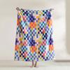 Flannel Kente Blanket African Tribal Ethnic Print Throw Blanket Geometric Colorful Cozy Blanket for Men Women Kids Home Couch Bed Decor